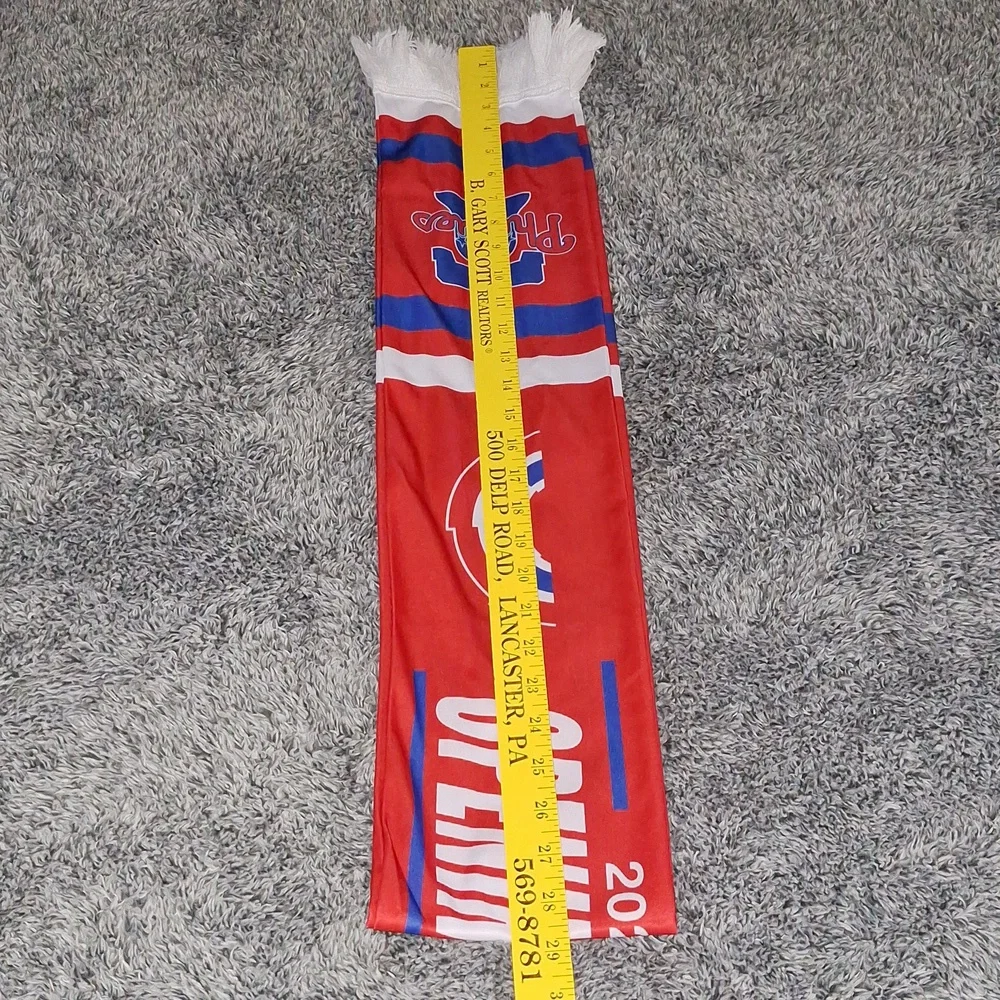 🔔 Phillies 2024 Opening Day Patriotic USA Souvenir Scarf. New! - Picture 9 of 10